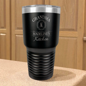 Personalized Stainless Steel Tumbler Grandma Initial