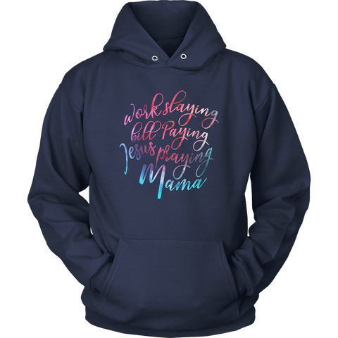 Image of Jesus Praying Mama Hoodie Sweatshirt