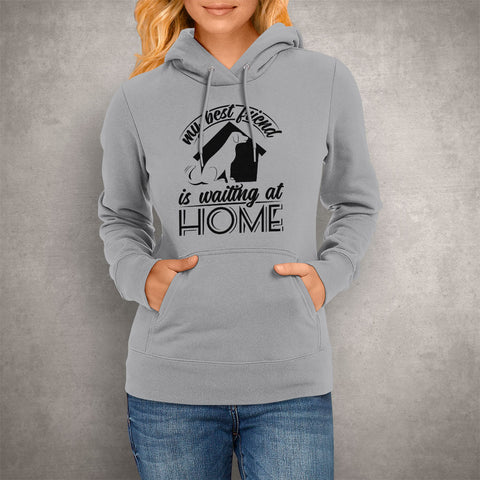 Image of Unisex Hoodie My Best Friend Is Waiting At Home