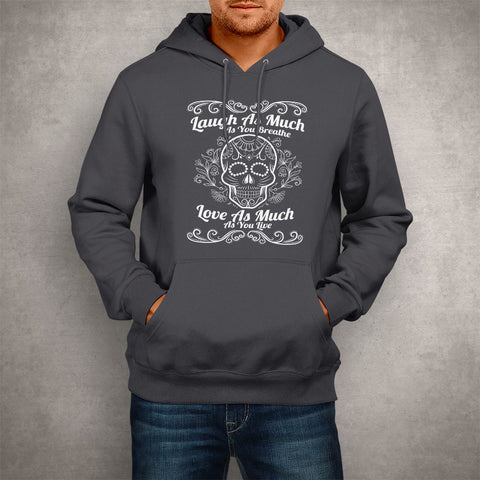 Image of Unisex Hoodie Live, laugh, Love Sugar Skull