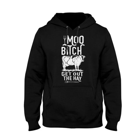 Image of Unisex Hoodie Moo Bitch