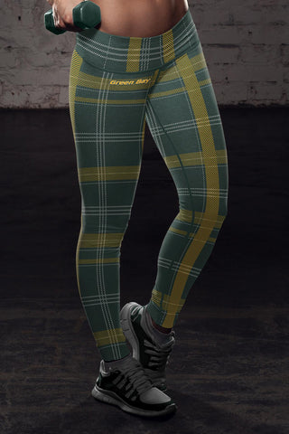 Image of Green Bay Sports Plaid Leggings