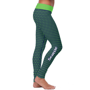 Seattle Honeycomb Football Leggings