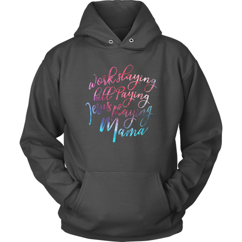 Image of Jesus Praying Mama Hoodie Sweatshirt