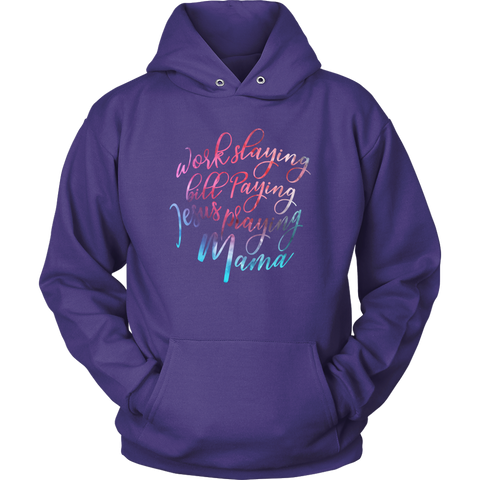 Image of Jesus Praying Mama Hoodie Sweatshirt