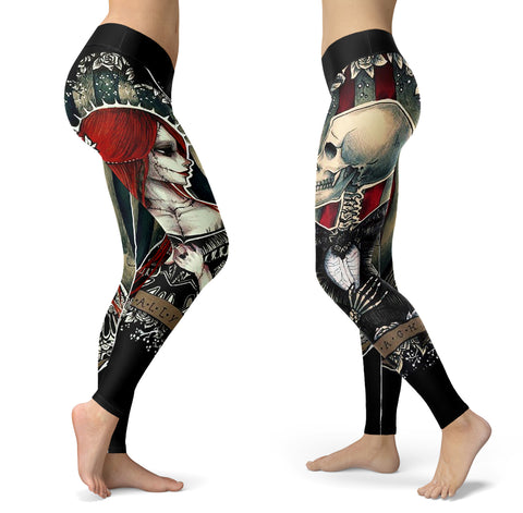 Image of Sugar Skull Leggings Sally and Jack