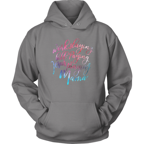 Image of Jesus Praying Mama Hoodie Sweatshirt